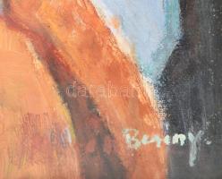 Berény jelzéssel: Hölgyportré. Olaj, vászon. Üvegezett fakeretben, 33×26 cm