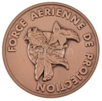 1997. &quot;Force Aerienne de Projection&quot; ezüstpatinázott bronz plakett, hátoldalon gravírozva, dísztokban (92mm) T:AU,XF