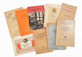 cca 1960-1970 11 db szocialista propaganda füzet