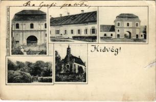 Hídvég, Haghig (Háromszék); Nemes kastély és kápolna. Verl. J. E. von Steegmüller Photograf / castle and chapel (r)