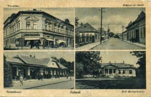 Putnok vasútállomással és a Gróf Serényi kastéllyal (EB)