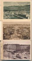 3 db RÉGI francia képeslap füzet / 3 pre-1945 French postcard booklets: Toulouse, Versailles, Grenoble