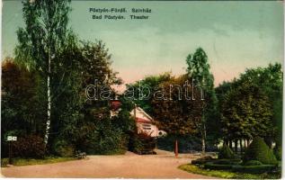 1912 Pöstyénfürdő, Kúpele Piestany; színház. Laufer Nándor kiadása / theatre (EK)