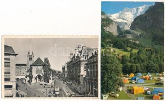 SVÁJC - 17 db MODERN város képeslap / SWITZERLAND - 17 MODERN Swiss town-view postcards