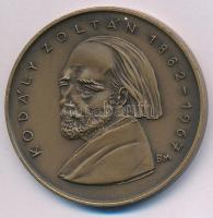 Borsos Miklós (1906-1990) 1982. &quot;MÉE Szeged - Kodály Zoltán 1882-1967&quot; bronz emlékérem (42,5mm) T:AU Adamo SG6