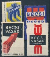 1931-1932 4 klf Bécsi vásár levélzáró