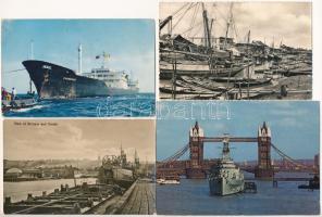 8 db főleg MODERN hajós motívum képeslap / 15 mostly modern ship motive postcards