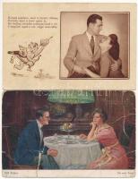 6 db RÉGI zsáner képeslap vegyes minőségben: szerelmes párok, hölgyek / 6 pre-1945 romantic postcard...