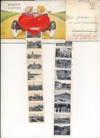 2 db RÉGI John Wills leporello képeslap vegyes minőségben / 2 pre-1945 John Wills leporello postcard...