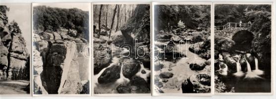 Die schönsten Punkte der Luxemburger Schweiz - leporello füzet 12 régi képeslappal / leporello bookl...