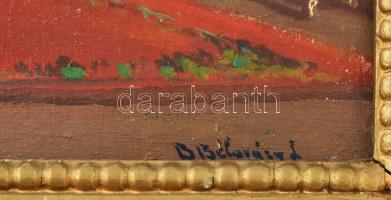 Burchard-Bélaváry István (1864-1933): Enteriőr festményekkel. Olaj, karton, jelezve jobbra lent. Dek...