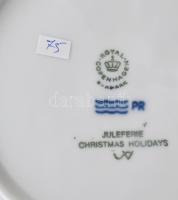 3 darab Royal Copenhagen karácsonyi tányér, 1985-1987, jelzett, hibátlan, d: 18 cm