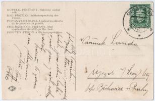 Pöstyén-fürdő, Kúpele Piestany; Bahenny zaobal noh / láb iszappakolása, belső / spa interior, mud tr...