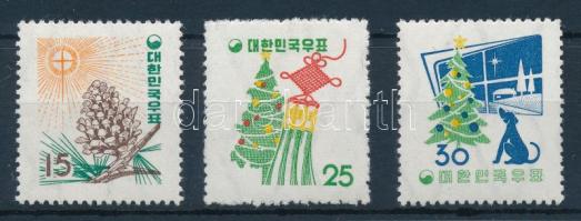 1957 Karácsony sor Mi 260-262