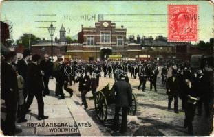 1911 London, Woolwich, Royal Arsenal Gate. TCV card (EK)