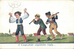 Young Hungarian folk musicians s: Bernáth