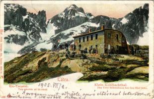 1905 Tátra, Magas-Tátra, Vysoké Tatry; Téry menház az Öt-tónál a Kis-Tarpataki völgyben. Feitzinger Ede kiadása 1904/14 Autochrom 496. / Das Téry-Schutzhaus bei den Fünf-Seen im Klein-Kohlbachthal / rest house (EB)