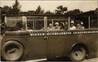 Wien, Vienna, Bécs; Wiener Rundfahrten Liebenbergden / toruist autobus trip. Foto &quot;Vienna&quot; photo