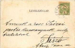 1903 Enyicke, Abaúj-Enyiczke, Haniska (pri Kosiciach); Wesselényi kastély. Nyulászi Béla kiadása / c...