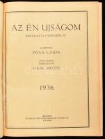 1936 Az Én Ujságom. Képes heti gyermeklap. Szerk.: Gaal Mózes. 1936. évi XLVII. évfolyam. (Teljes évfolyam egy kötetben). Bp., Singer és Wolfner, 856 p. Kiadói aranyozott egészvászon-kötés.