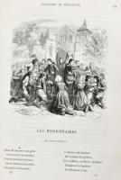 Cahnson de P.-J. Béranger. Paris, 1866. Le Chevalier. Fametszetű illusztrációkkal. 648p.Korabeli, ki...