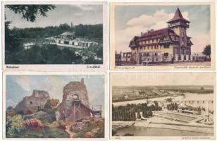 9 db RÉGI magyar város képeslap vegyes minőségben / 9 pre-1945 Hungarian town-view postcards in mixed quality