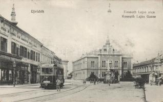 Újvidék Kossuth street with tram