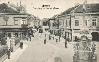 Újvidék Duna street with tram