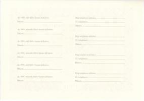 1992. "Prémium Befektetési Alap" befektetési jegye, piros "MINTA" felülbélyegzés...