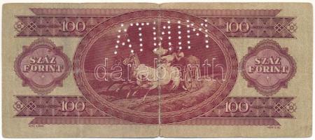 1947. 100Ft "B 228 010052" hamis "MINTA" perforációval T:VG Adamo F27