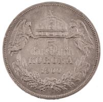 1900KB 5K Ag "Ferenc József" kapszulában T:VF Adamo K7