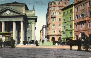 Triest Piazza della Borsa with fountain