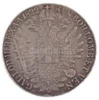 1822B Tallér Ag "I. Ferenc" (27,97g) T:XF,VF ph., koronánál javításnyom, mindkét oldalon l...