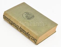 Der Sparch-Brockhaus. Deutsches Bildwörterbuch für jedermann. Leipzig, 1938. Brockhaus. Kiadói vászo...