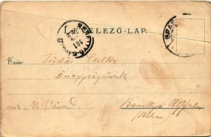 1901 Brassó, Kronstadt, Brasov; Sfatul / Rathaus / town hall / Városház. Hiemesch kiadása, Raidl S. ...