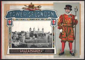 cca 1910 Souvenir Album of the Tower of London, Printed and Published by Gale & Polden Ltd. / Fekete-fehér fotókkal illusztrált album, angol nyelven, 30x21 cm