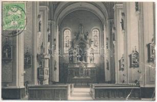 1910 Zombor, Sombor; Szt. István templom belseje / church interior (ázott / wet damage)