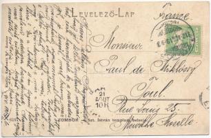 1910 Zombor, Sombor; Szt. István templom belseje / church interior (ázott / wet damage)