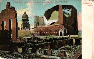 San Francisco (California), Majestic Theatre after the earthquake and fire April 18, 1906 (EK)