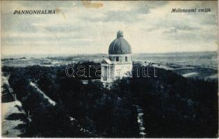 1925 Pannonhalma, Győrszentmárton; Millenniumi emlékmű. Hangya szövetkezet kiadása (EB)