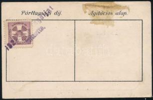 1920 Keresztényszociális Gazdasági Párt tagsági jegy Szmodics László részére, tagdíj bélyeggel