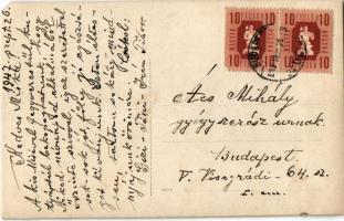 1947 Vadásztársak / Hunting dog with hunter boy. photo (EM)