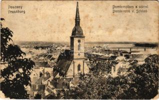 Pozsony, Pressburg, Bratislava; Domtemplom a várról / church (fl)