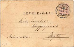 1899 (Vorläufer) Segesvár, Schässburg, Sighisoara; Város torony. Zeidner H. kiadása / town tower (fa...