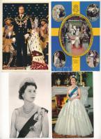 22 db MODERN motívum képeslap: európai uralkodók és családjaik / 22 modern motive postcards: European royal families