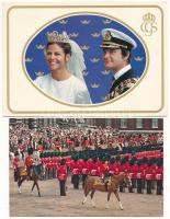 22 db MODERN motívum képeslap: európai uralkodók és családjaik / 22 modern motive postcards: Europea...