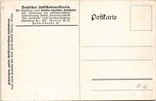Fesselballon, unsere Artilleriewirkung beobachtend. Deutscher Luftflotten-Verein / WWI German milita...