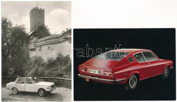 10 db MODERN motívum képeslap autókról / 10 modern motive postcards of automobiles