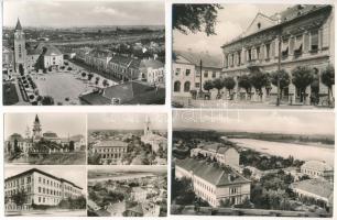 JÁSZ-NAGYKUN-SZOLNOK VÁRMEGYE - 60 db MODERN magyar város képeslap (1950-1960)