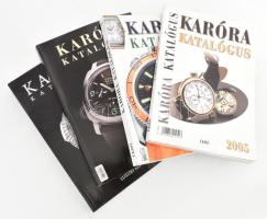 Karóra Katalógus, 4 kötet: 2005,2006.,2008., 2009. Bp., Ekhó Reklám Stúdió - Luxury Report. Gazdag képanyaggal illusztrált. Kiadói papírkötések, és kiadói kartonált papírkötések.